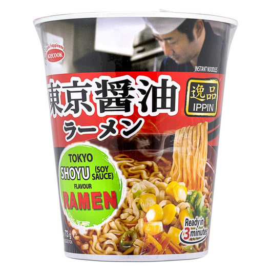 Acecook Ippin Instant Ramen Cup Tokyo Shoyu Flavour 73g