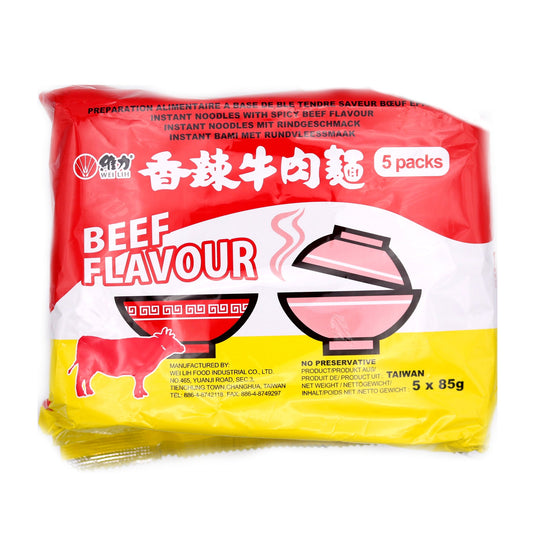 Wei Lih Instant Noodle Spicy Beef Flavour 425g