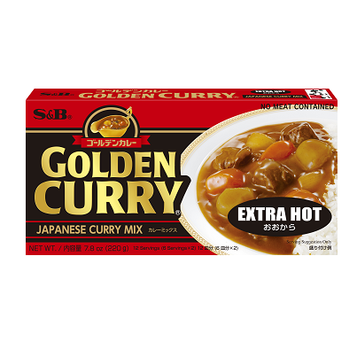 S&B Golden Curry Jumbo Extra Hot 220g