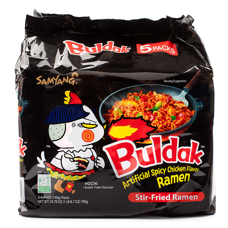 Samyang Buldak Hot Chicken Flavour Ramen 5 Pack