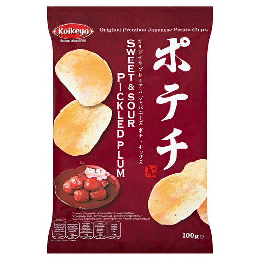 Koikeya Sweet & Sour Pickled Plum Crisps 100g