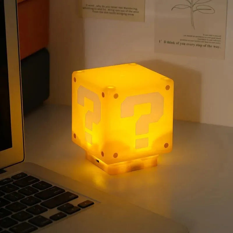 Super Mario Mini Question Block Light with Sound