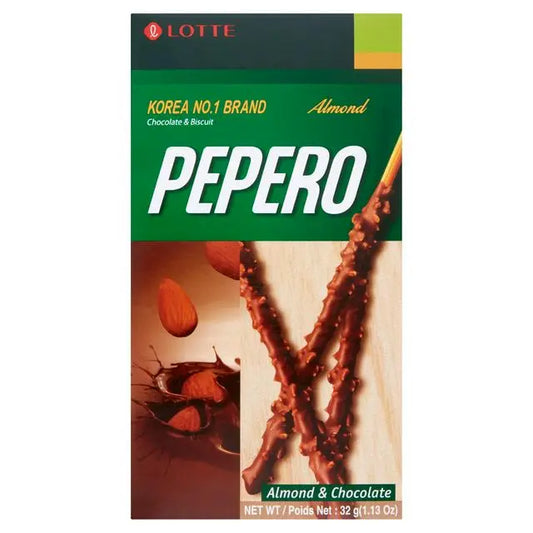 Lotte Pepero Almond and Chocolate 36g WWW Mart