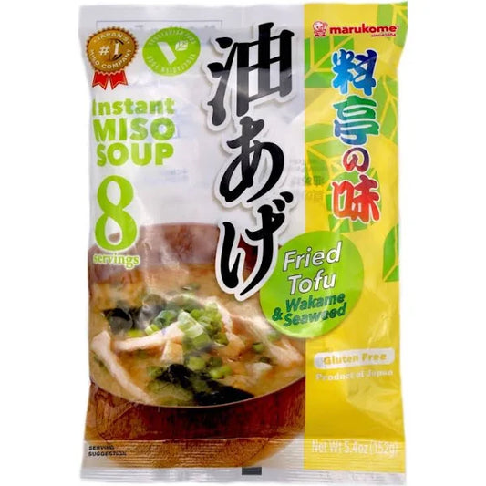 Marukome Instant Ryotei No Aji Aburaage Vegetarian ( Miso Soup ) 152g