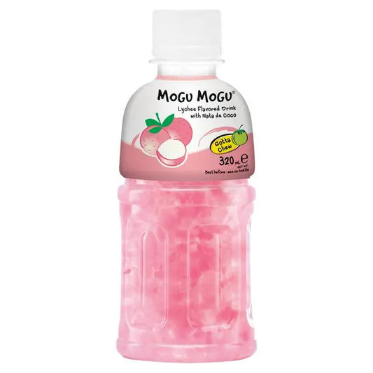 Mogu Mogu Lychee Flavoured Drink with Nata de Coco 320ml WWW Mart